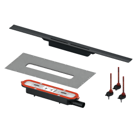 Tus kanalica INOX 1000mm TECE - Drainprofile [crna] [641025]